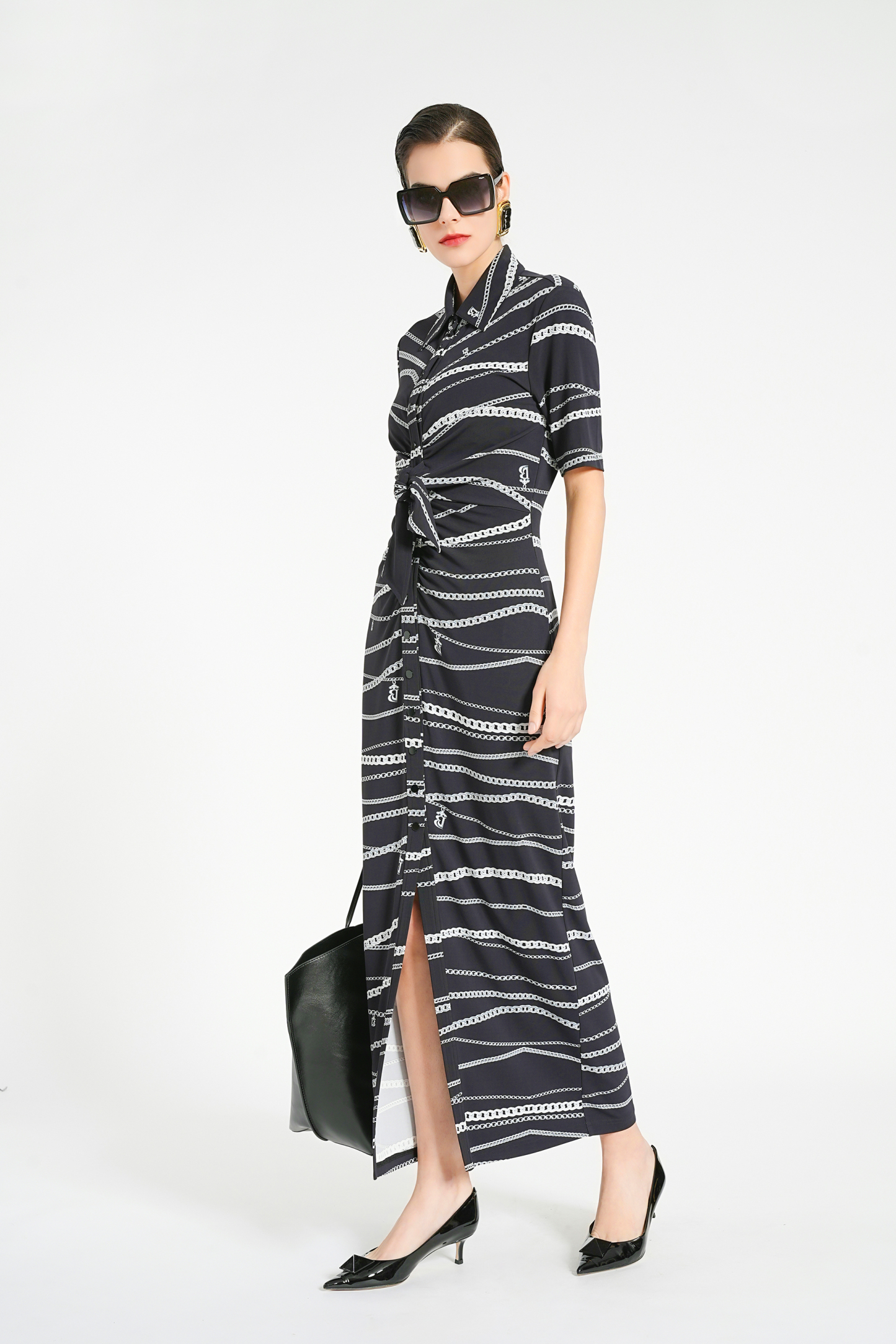 BESIONIA Casual Commuter Long Dress
