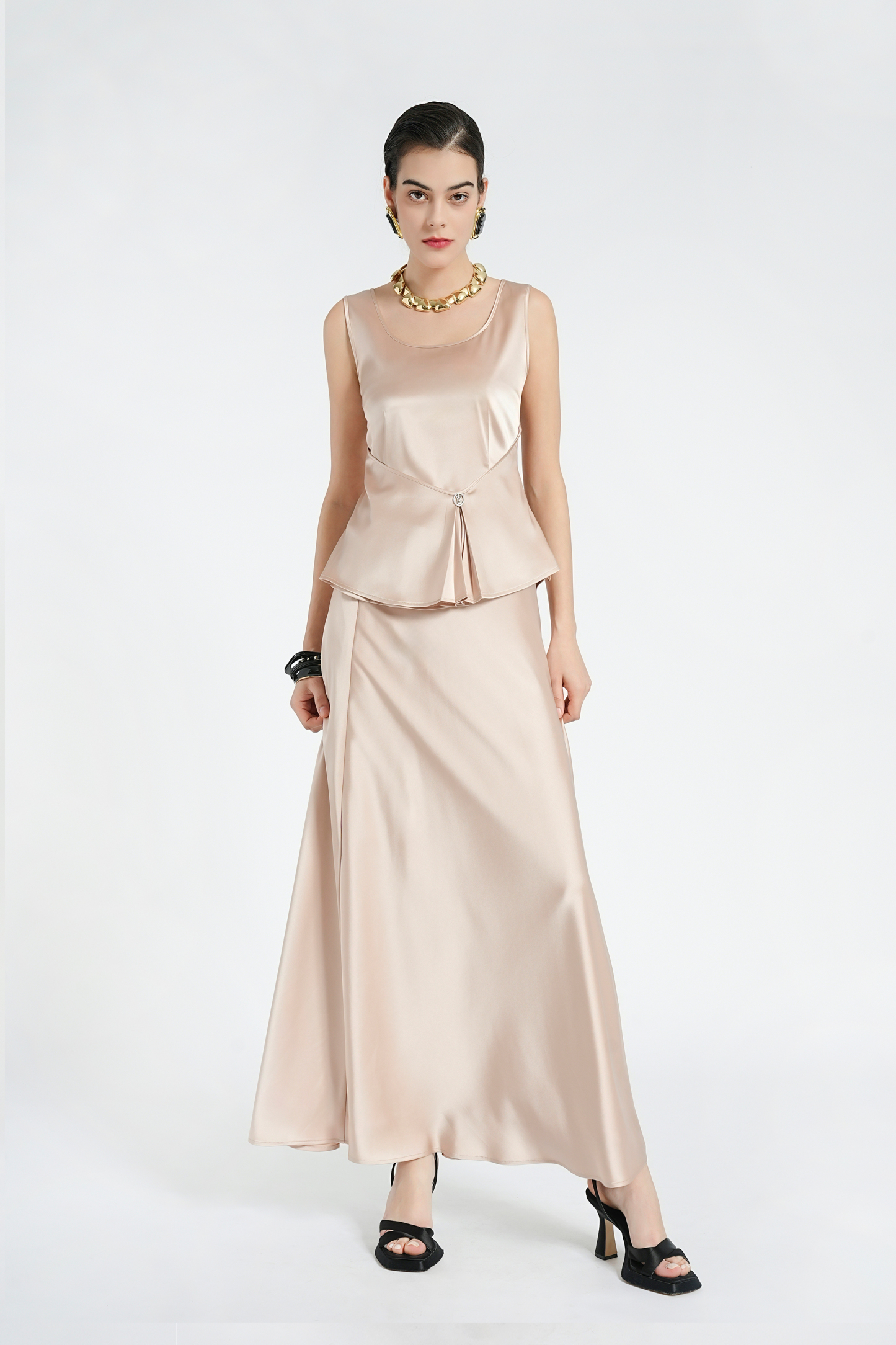 BESIONIA Irregular Slim Sleeveless Vest