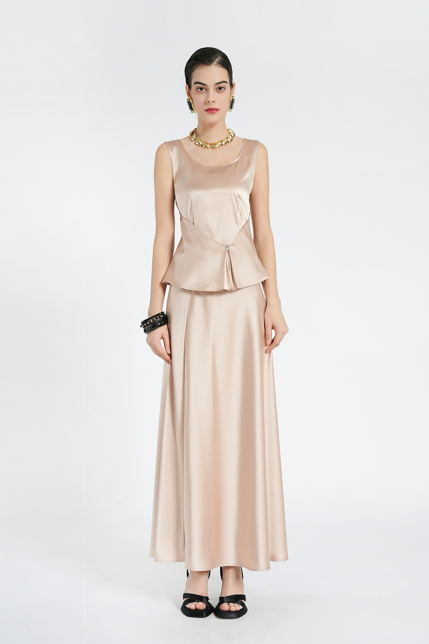 BESIONIA Irregular Slim Sleeveless Vest