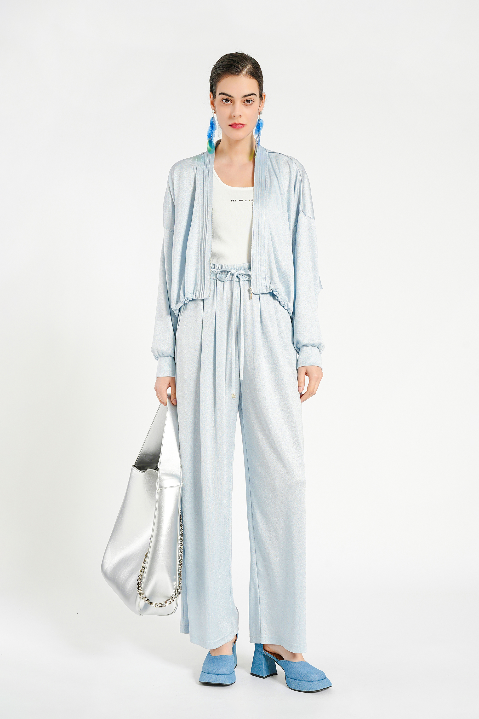 BESIONIA Sporty V-neck jacket