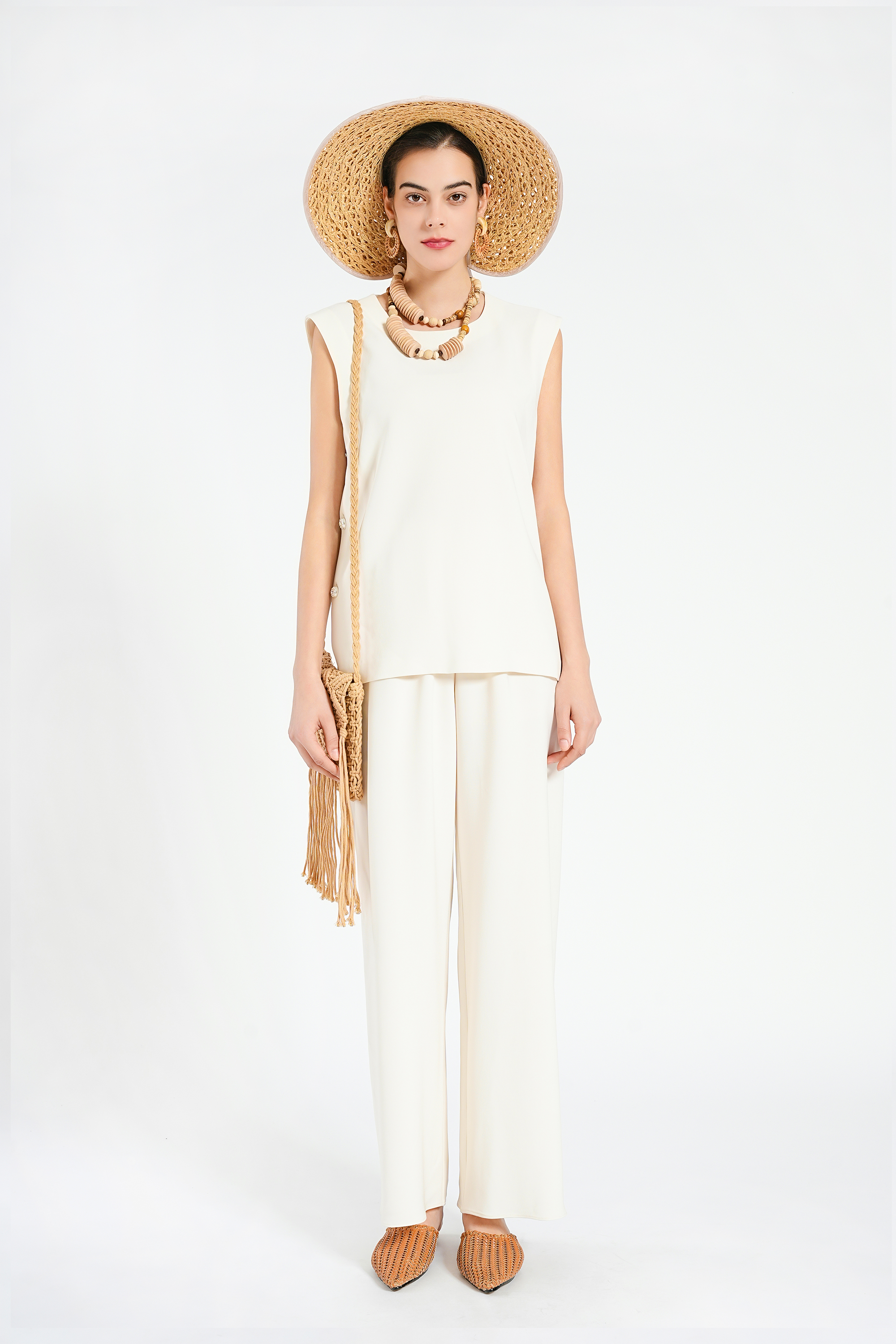 BESIONIA Casual Slouchy Sleeveless Vest