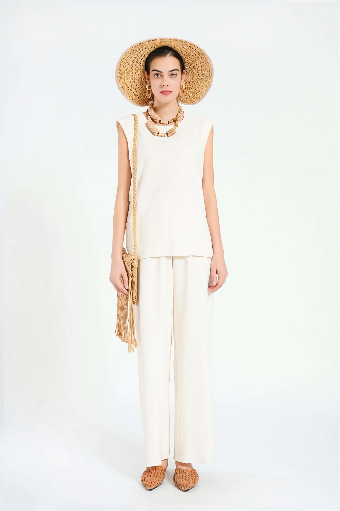 BESIONIA Casual Slouchy Sleeveless Vest