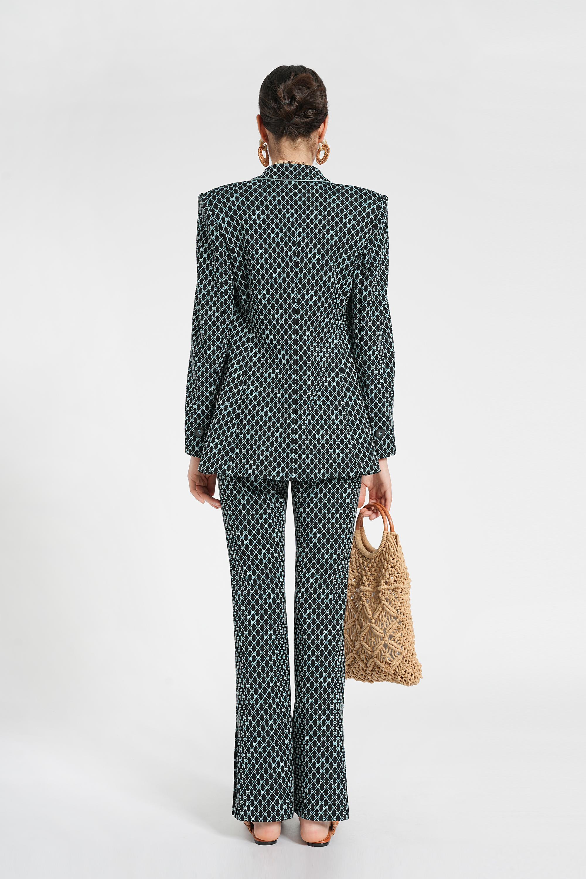 BESIONIA Commuter Plaid Suit