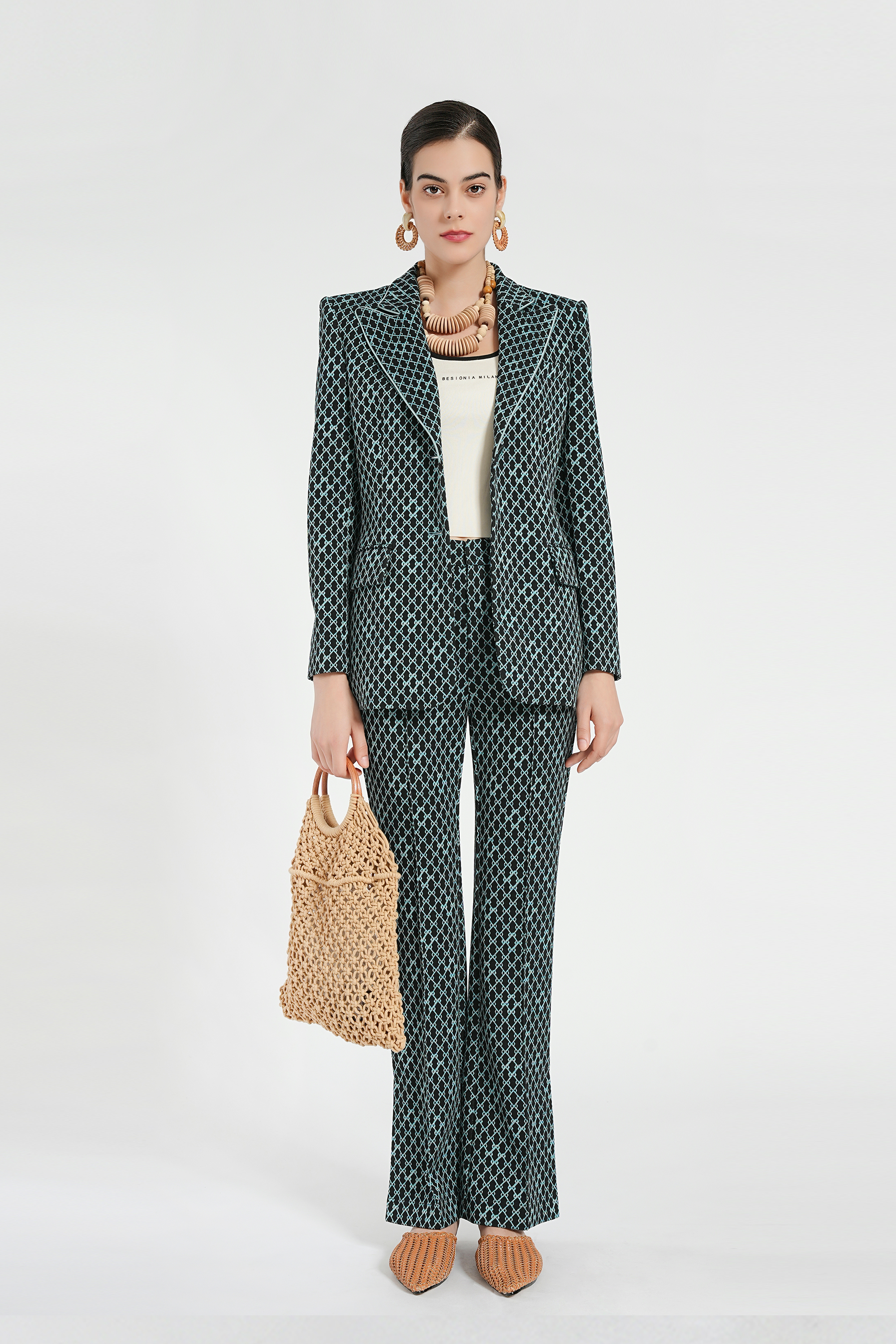 BESIONIA Commuter Plaid Suit