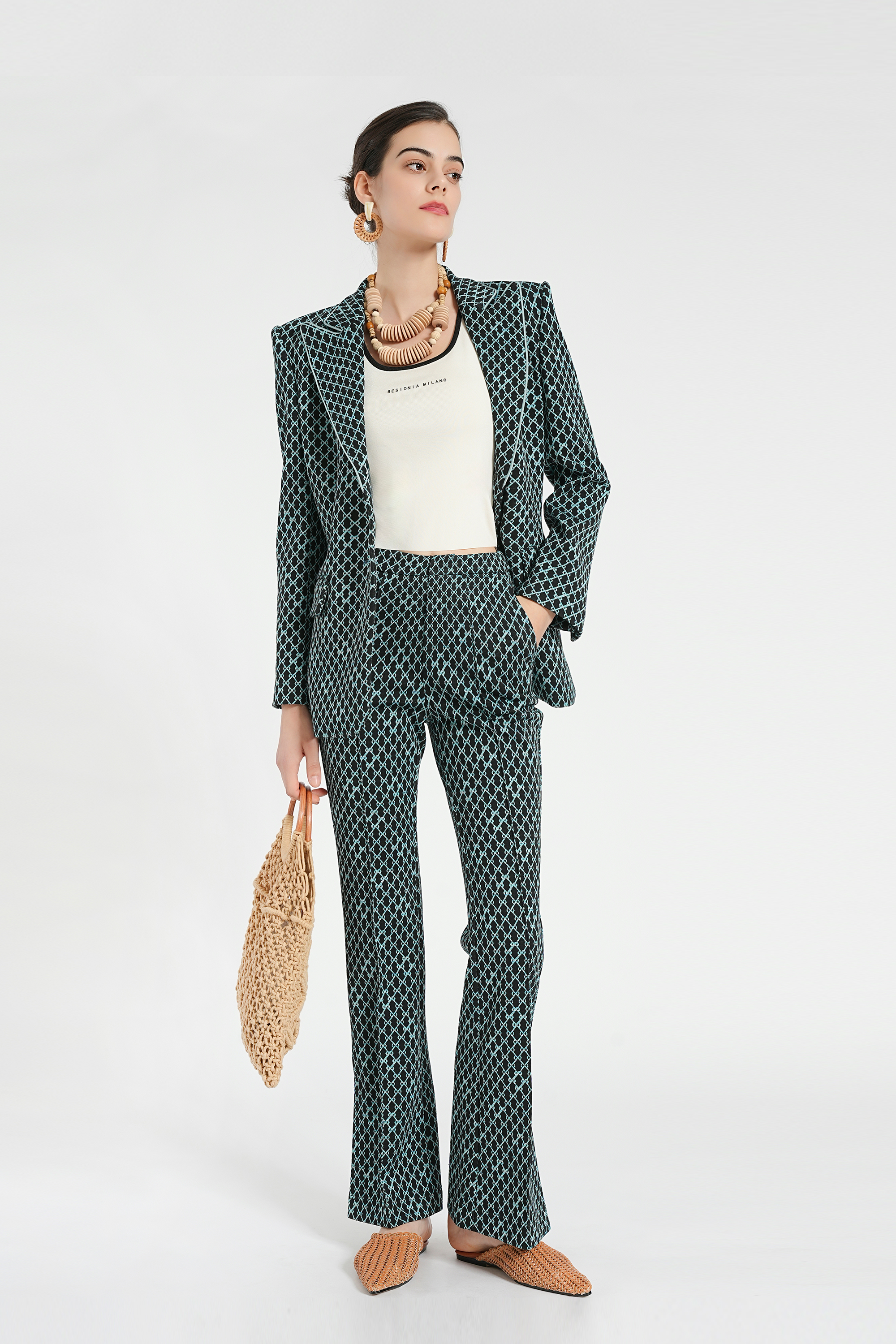 BESIONIA Commuter Plaid Suit