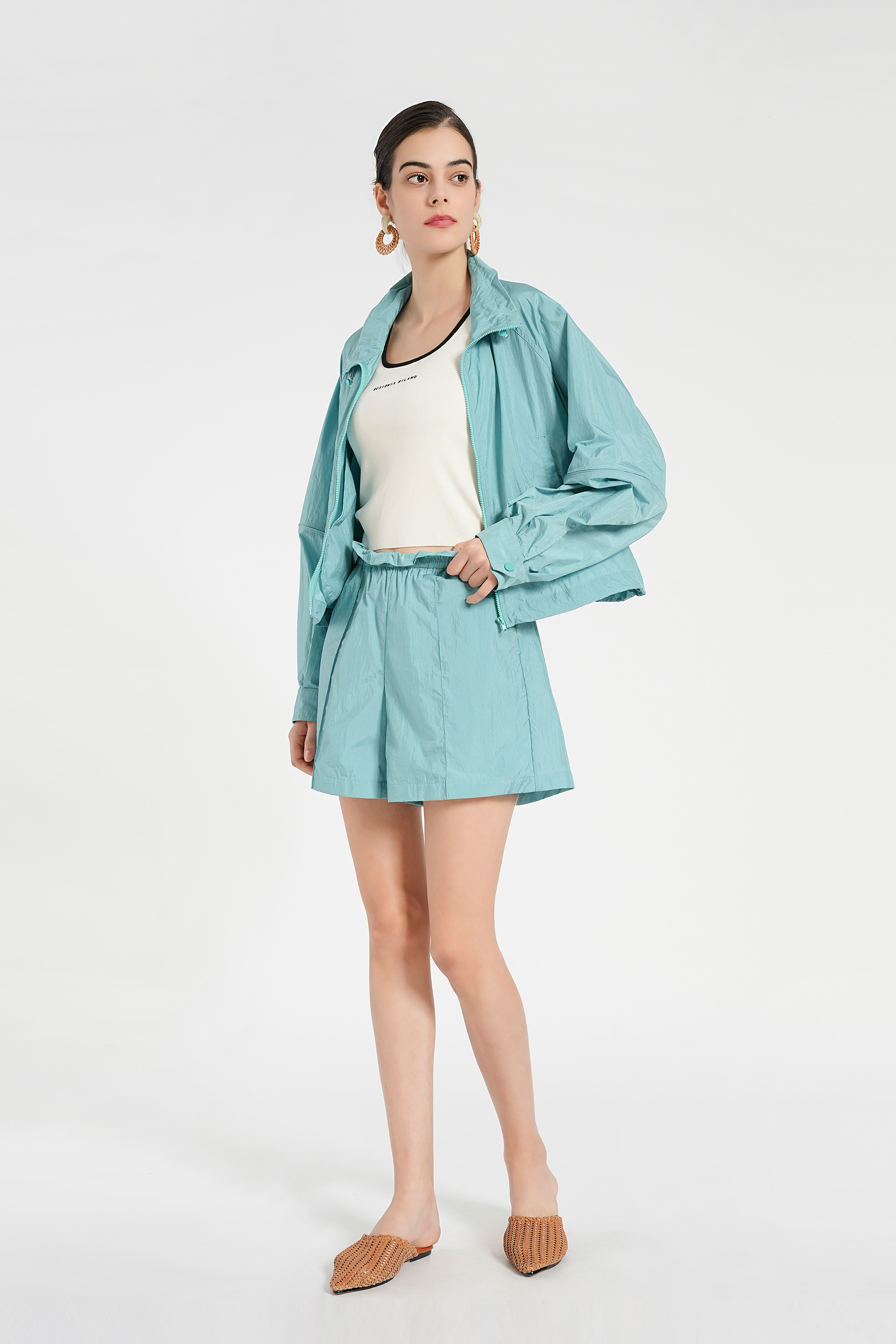 BESIONIA Simple thin short jacket