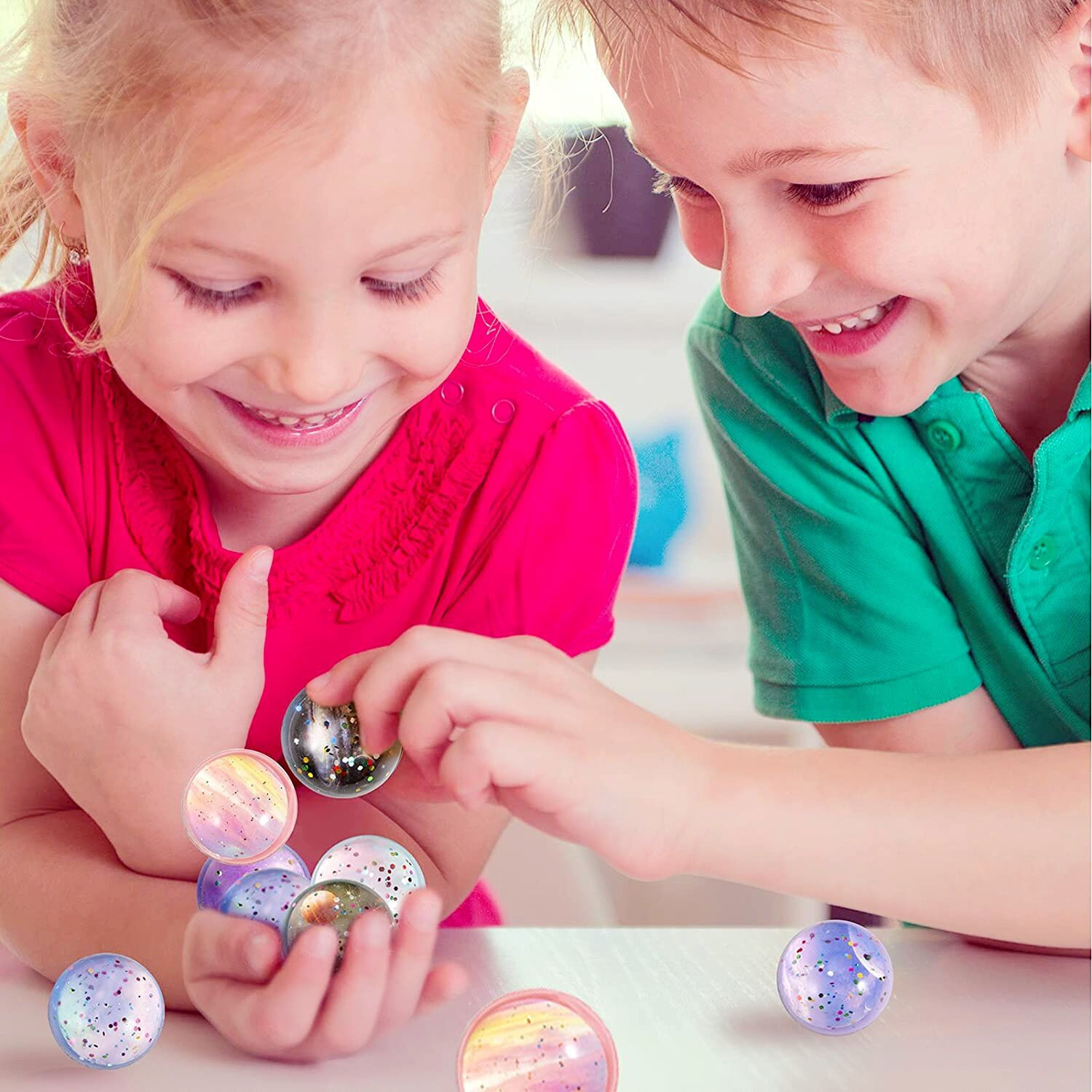 Star bouncy ball twisting egg machine Twisting egg toy science and education supplies bouncing ball bouncing ball