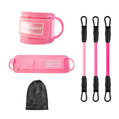 100 pound workout elastic rubber band home gym body building fitness equipment Resistance Tubing Set