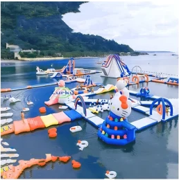 Inflatable Water Trampolin Indoor Outdoor Use Air Bouncer Inflatable Trampoline Round Inflatable Floating Trampoline With Pump