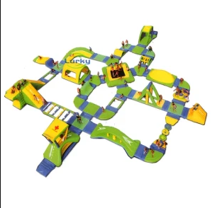 Inflatable Water Trampolin Indoor Outdoor Use Air Bouncer Inflatable Trampoline Round Inflatable Floating Trampoline With Pump