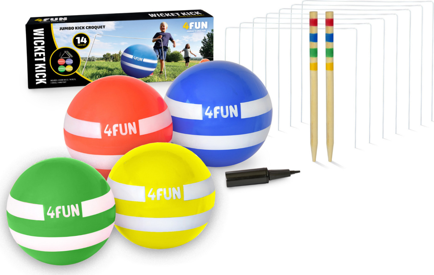 4Fun Wicket Kick: Giant Kick Croquet