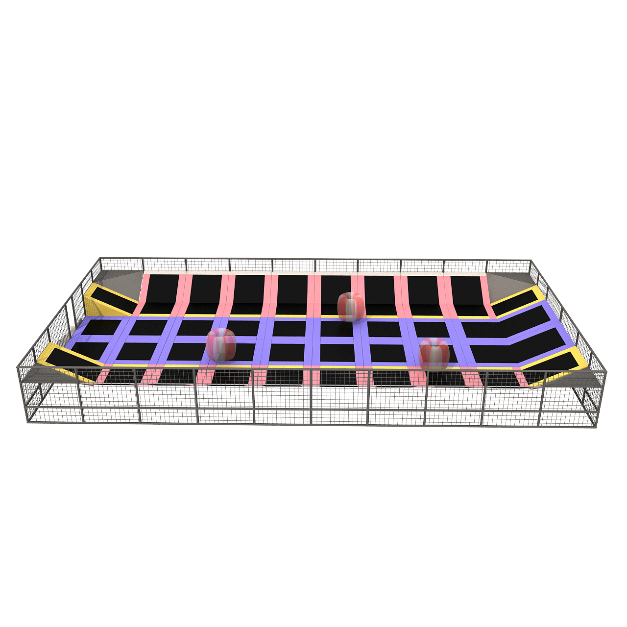 High Quality Custom Indoor Commercial Tranpoline Jumping Science Theme Trampoline Park Indoor