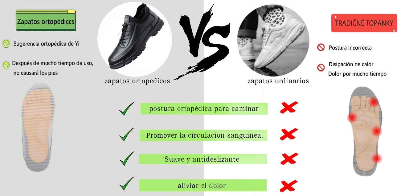 ⏰La oferta de mitad de descuento por tiempo limitado finaliza hoy.zapatos ortopedicos de cuero genuino. Alivia la fatiga y corrige la marcha en 3 días-rlisten