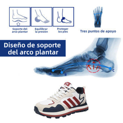 ¡Los zapatos ortopédicos más populares de este año tienen un 50 % de descuento por tiempo limitado hoy! Súper cómodo, envoltura fuerte, 12 horas de caminata sin dolor.