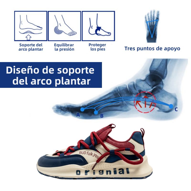 ⏰¡Los nuevos zapatos ortopédicos están en oferta, a mitad de precio por tiempo limitado! Diseño ergonómico, súper absorción de impactos, mejora la fatiga del pie.
