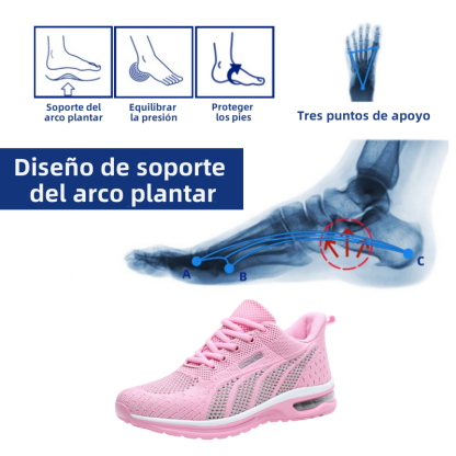 【🎁Hoy tenemos un 50% de descuento: ¡no te lo pierdas! 】Zapatillas de tenis ortopédicas de diseño ergonómico: alivian fácilmente el dolor de pies.