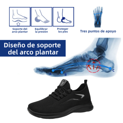 🛒¡Nuevos zapatos ortopédicos! Mitad de precio por tiempo limitado. Tecnología Flyweave, súper transpirable y cómoda para caminar.