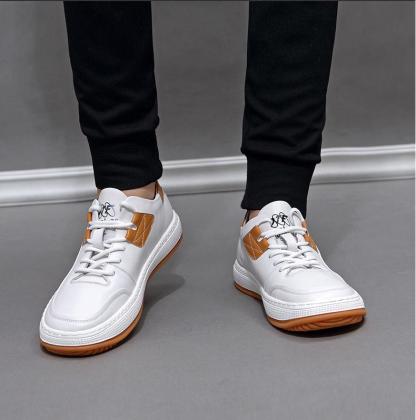 Descuento de mitad de precio por tiempo limitado hoy. Zapatos casuales de cuero para hombre, súper absorción de impactos, sin fatiga para caminar largas distancias.