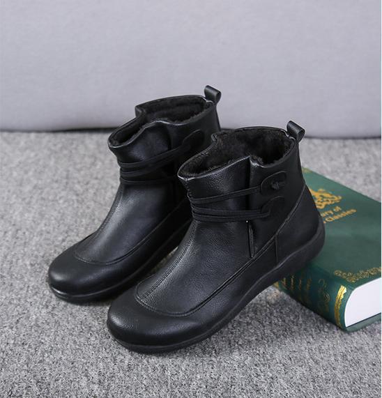⏰Oferta especial de hoy, 50% de descuento. Botas Martin de cuero genuino hechas a mano, suaves, cómodas y que alivian la fatiga.