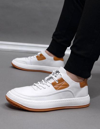 Descuento de mitad de precio por tiempo limitado hoy. Zapatos casuales de cuero para hombre, súper absorción de impactos, sin fatiga para caminar largas distancias.