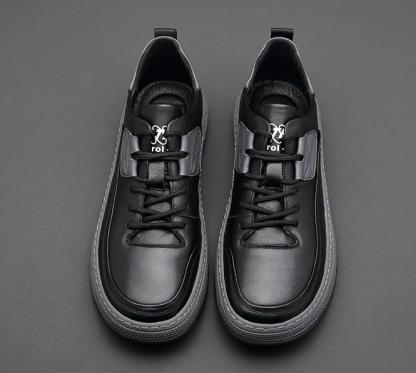 Descuento de mitad de precio por tiempo limitado hoy. Zapatos casuales de cuero para hombre, súper absorción de impactos, sin fatiga para caminar largas distancias.