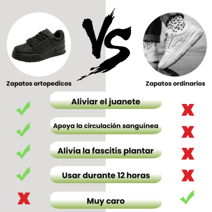 ¡Mitad de precio por tiempo limitado hoy! Zapato ortopédico artificial, súper amortiguación, diseño ergonómico.