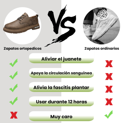 ¡Descuento de mitad de precio por Año Nuevo! Zapatos ortopédicos de piel de vacuno, piel de vacuno natural