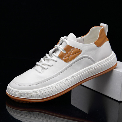 Descuento de mitad de precio por tiempo limitado hoy. Zapatos casuales de cuero para hombre, súper absorción de impactos, sin fatiga para caminar largas distancias.