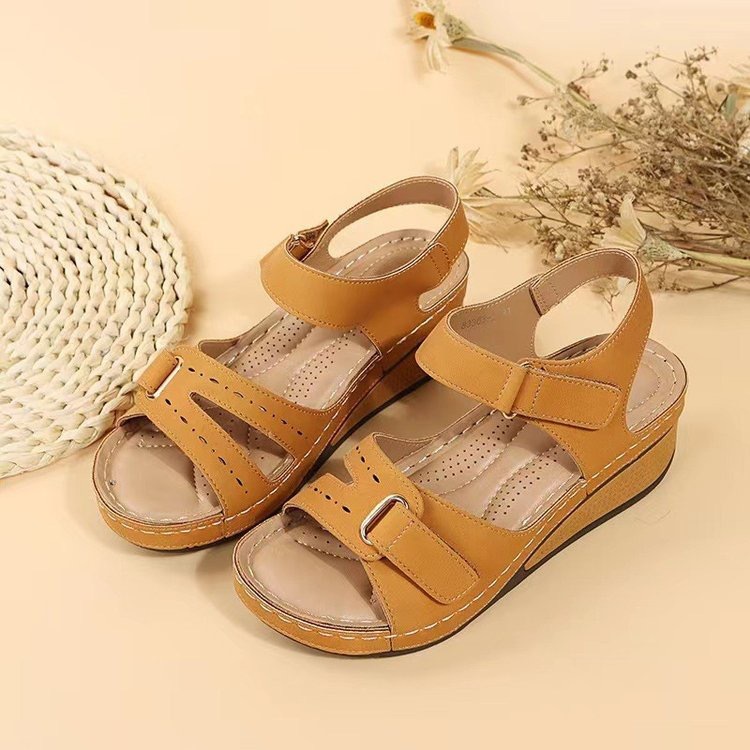 【🎈¡Novedad para el verano! Oferta de mitad de precio por tiempo limitado】¡Sandalias con velcro! Siente la frescura del verano, hecho a mano y súper cómodo.