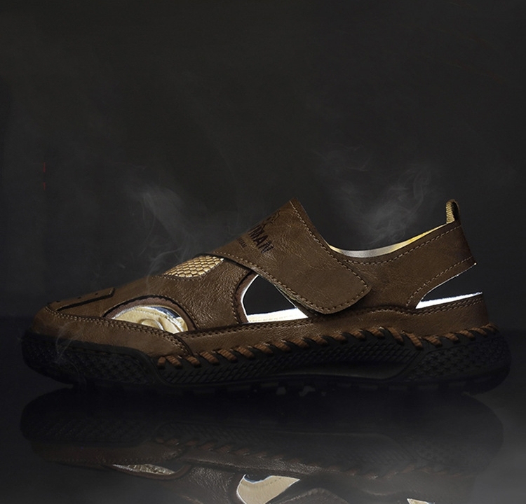 🚀¡Mitad de precio por tiempo limitado! Sandalias de hombre, fabricadas en piel auténtica, elaboradas artesanalmente.