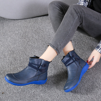 ⏰Oferta especial de hoy, 50% de descuento. Botas Martin de cuero genuino hechas a mano, suaves, cómodas y que alivian la fatiga.