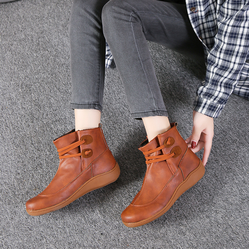 ⏰Oferta especial de hoy, 50% de descuento. Botas Martin de cuero genuino hechas a mano, suaves, cómodas y que alivian la fatiga.