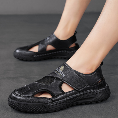 🚀¡Mitad de precio por tiempo limitado! Sandalias de hombre, fabricadas en piel auténtica, elaboradas artesanalmente.