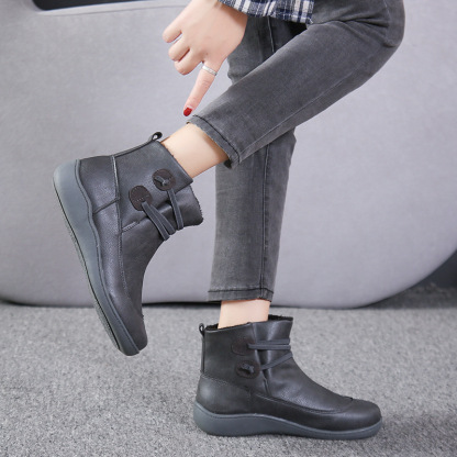⏰Oferta especial de hoy, 50% de descuento. Botas Martin de cuero genuino hechas a mano, suaves, cómodas y que alivian la fatiga.