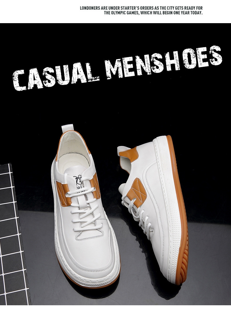 Descuento de mitad de precio por tiempo limitado hoy. Zapatos casuales de cuero para hombre, súper absorción de impactos, sin fatiga para caminar largas distancias.
