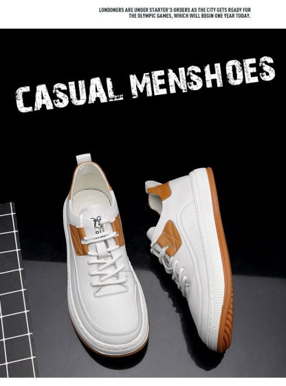 Descuento de mitad de precio por tiempo limitado hoy. Zapatos casuales de cuero para hombre, súper absorción de impactos, sin fatiga para caminar largas distancias.