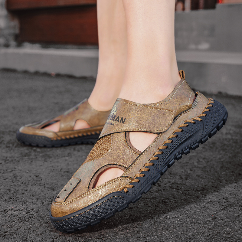 🚀¡Mitad de precio por tiempo limitado! Sandalias de hombre, fabricadas en piel auténtica, elaboradas artesanalmente.