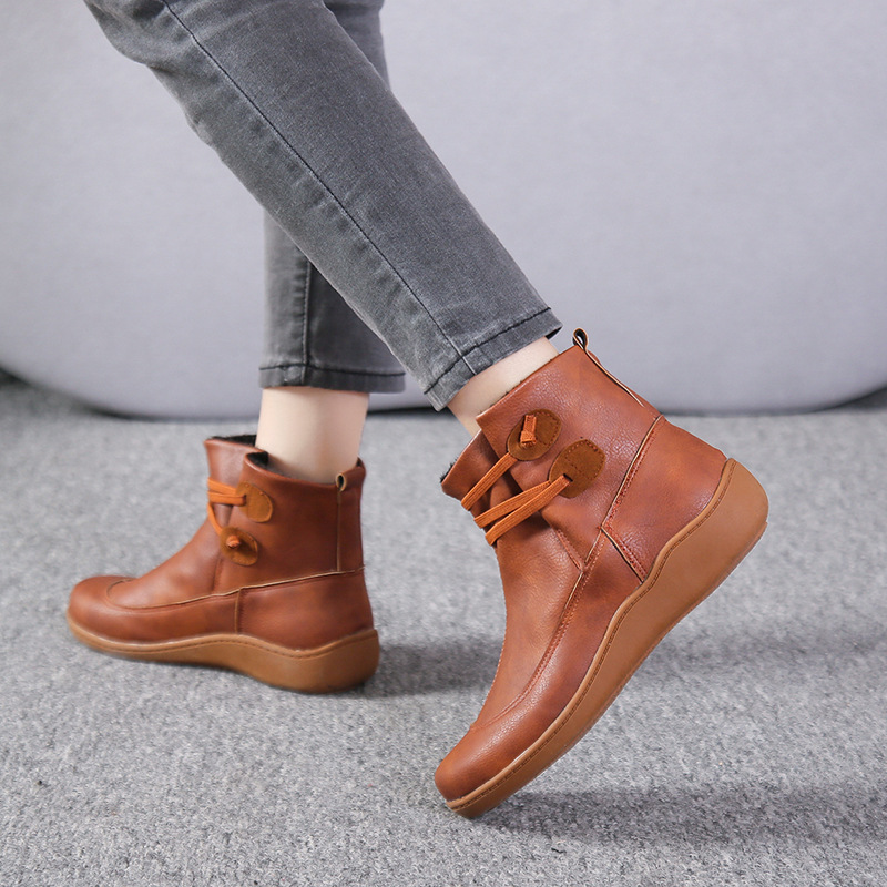 ⏰Oferta especial de hoy, 50% de descuento. Botas Martin de cuero genuino hechas a mano, suaves, cómodas y que alivian la fatiga.