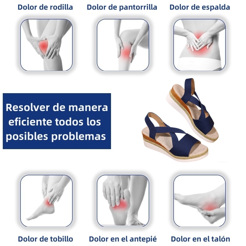 【🎈¡Novedad para el verano! Mitad de precio por tiempo limitado】Zapatos de tela hechos a mano, sandalias de tacón súper cómodas.