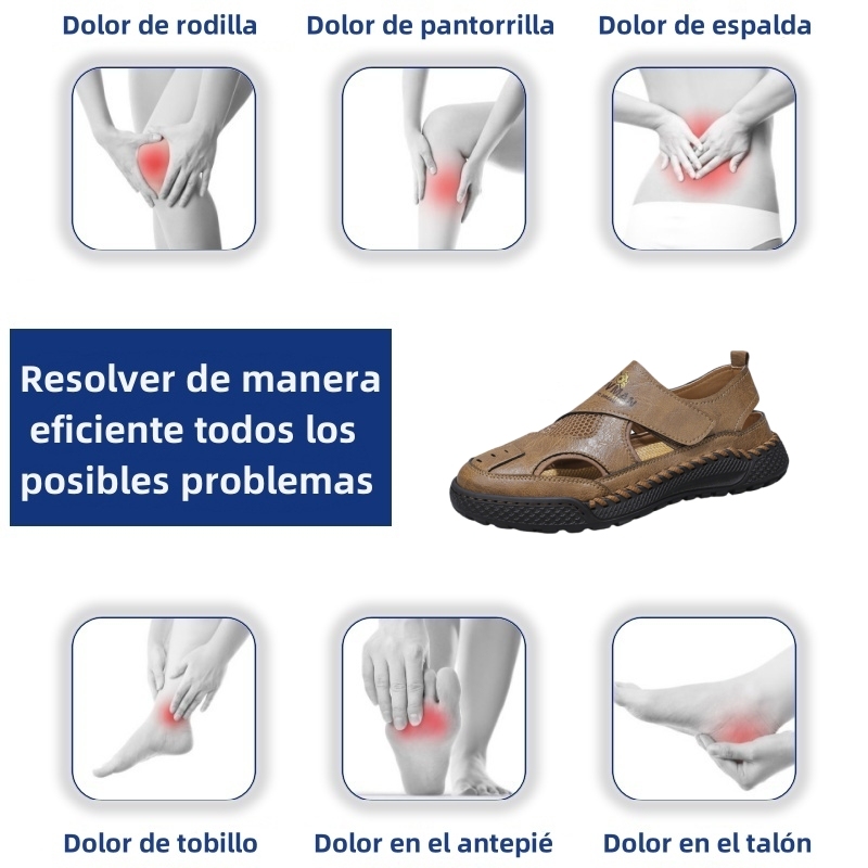 🚀¡Mitad de precio por tiempo limitado! Sandalias de hombre, fabricadas en piel auténtica, elaboradas artesanalmente.