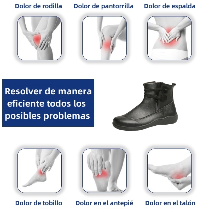 ⏰Oferta especial de hoy, 50% de descuento. Botas Martin de cuero genuino hechas a mano, suaves, cómodas y que alivian la fatiga.