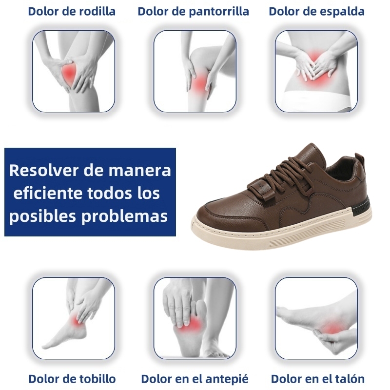⏰【Oferta por tiempo limitado de hoy, 50% de descuento】Zapatos ortopédicos de piel de vaca, postura correcta en 3 días, caminar con mayor facilidad