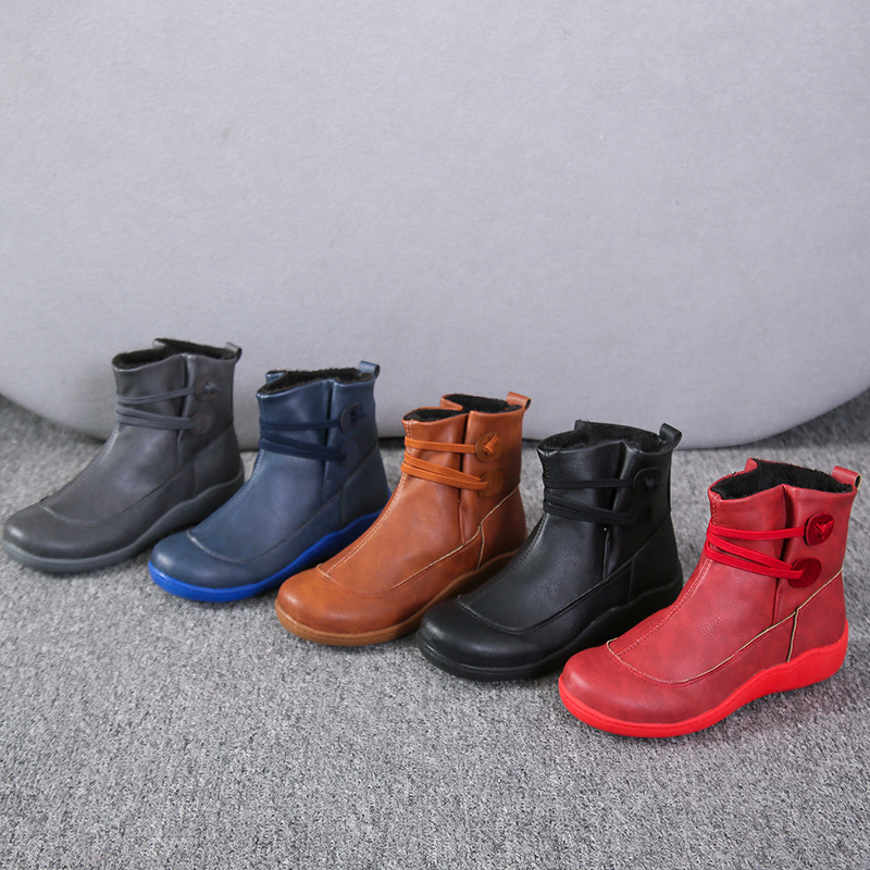⏰Oferta especial de hoy, 50% de descuento. Botas Martin de cuero genuino hechas a mano, suaves, cómodas y que alivian la fatiga.