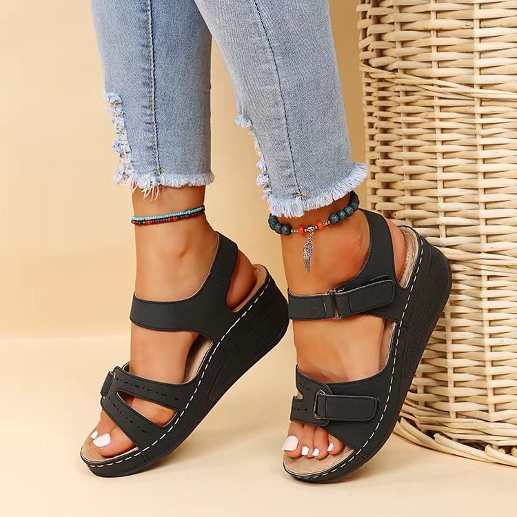【🎈¡Novedad para el verano! Oferta de mitad de precio por tiempo limitado】¡Sandalias con velcro! Siente la frescura del verano, hecho a mano y súper cómodo.