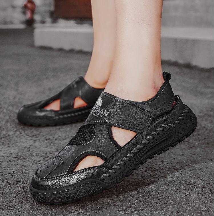 🚀¡Mitad de precio por tiempo limitado! Sandalias de hombre, fabricadas en piel auténtica, elaboradas artesanalmente.