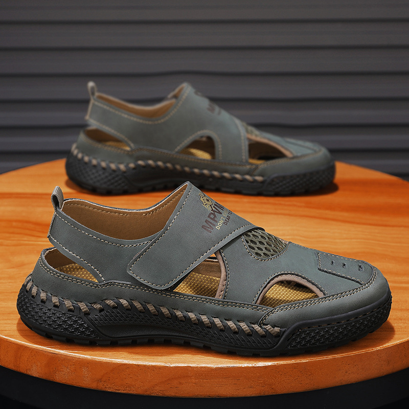 🚀¡Mitad de precio por tiempo limitado! Sandalias de hombre, fabricadas en piel auténtica, elaboradas artesanalmente.