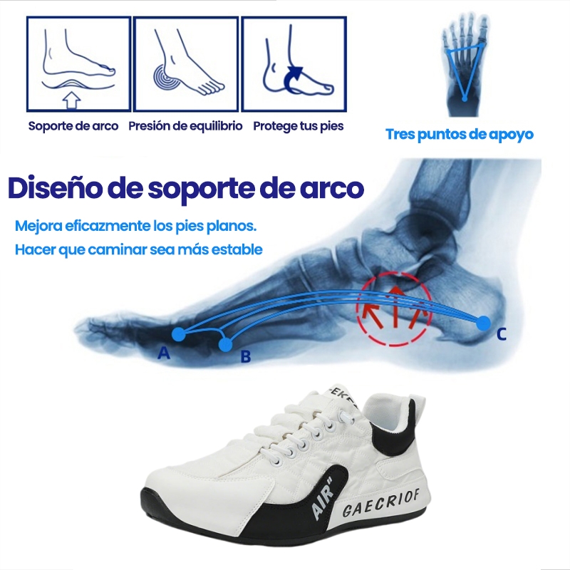 Hoy tenemos una oferta por tiempo limitado con un 50 % de descuento en estos zapatos para caminar con excelente absorción de impactos.