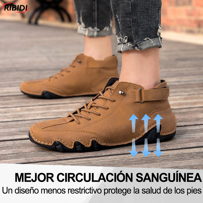 Oferta por tiempo limitado: 50 % de descuento. Los zapatos ortopédicos de cuero alivian el dolor de pies y reducen la presión del peso en las articulaciones del pie.-rlisten