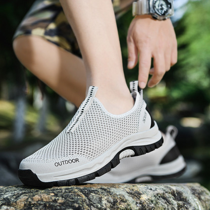 ⏰【Nuevo modelo de verano, oferta por tiempo limitado]】Zapatos de senderismo ligeros, fáciles de caminar durante 10 horas.