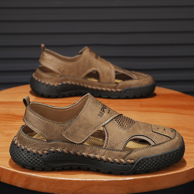 🚀¡Mitad de precio por tiempo limitado! Sandalias de hombre, fabricadas en piel auténtica, elaboradas artesanalmente.